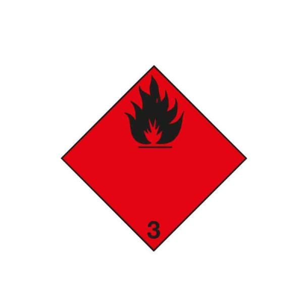 Πινακίδα Αυτοκόλλητη Με Φλόγα ΑDR 306-2 Απλή 23 x 23cm Π.Α 306 1 Τεμάχιο