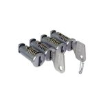 Κλειδαριές Για Μπάρες Οροφής CRUZ 932-014 Σετ 4 Τεμάχια Με 2 Κλειδιά