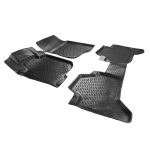 Πατάκια Σκαφάκια 3D Από Λάστιχο TPE Για Mitsubishi L200 2005-2018 Rizline 4 Τεμάχια Μαύρα