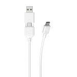 Scosche CCA4WT-SP Strikeline 2-in-1 Charge & Sync Cable - SCOSCHE