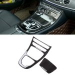 Αυτοκόλλητο Τριμ Κεντρικής Κονσόλας Mercedes-Benz E-Class W213 16-20 Mαύρο Χρώμα Design Ξύλου