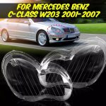 Κρύσταλλα Φαναριών Για Mercedes-Benz  C-Class W203 2000-2007 Sedan / Touring Ζευγάρι 2 Τεμάχια