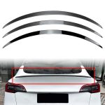 Αεροτομή Πορτ Παγκάζ Για Tesla Model Y 2020+ Lipspoiler Γυαλιστερό Μαύρο Από Abs Πλαστικό