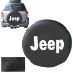 Κάλυμμα Ρεζέρβας Jeep 15'' Pvc Μαύρο Με Λογότυπο "Jeep"
