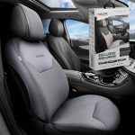 Ημικάλυμμα Αυτοκινήτου Otom "Exclusive" Από Λινό Ύφασμα Με Δερματίνη Μαύρο EXLN-101 1 Τεμάχιο